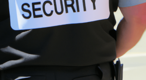 Security Guard Back View